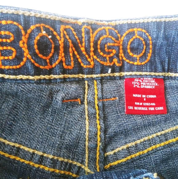 😍 BONGO Women's/Juniors VTG Jean Denim Blue Short - Picture 7 of 8